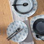 Ensaladera Azul Porcelana Cocina 25 X 25 X 6,50 cm (Set de 2)
