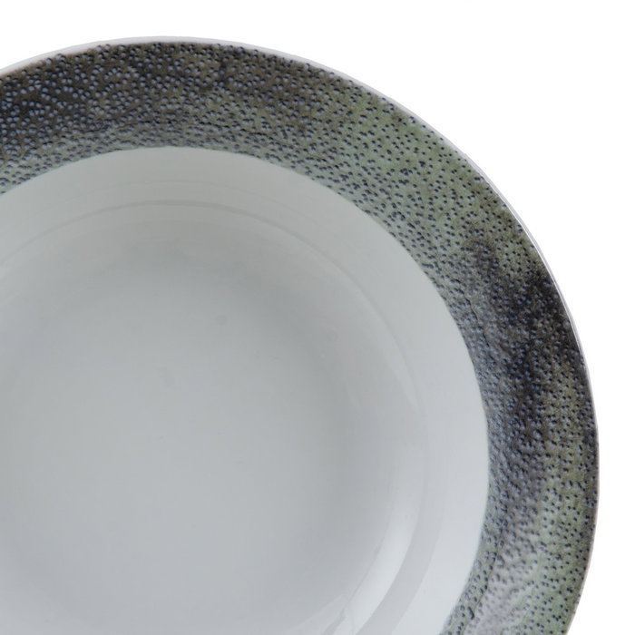 Ensaladera Azul Porcelana Cocina 25 X 25 X 6,50 cm (Set de 2)