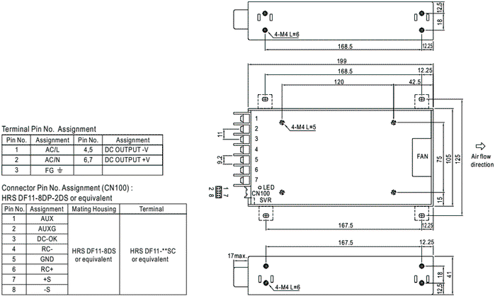 MEAN WELL HRPG-300-5 Fuente de alimentación de 300W, 5VDC, 60A MEAN WELL HRPG-300-5 Fuente de alimentación de 300W, 5VDC, 60A