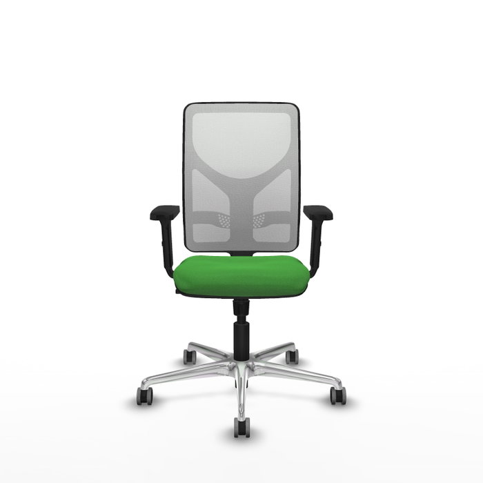 PIQUERAS Y CRESPO Silla de oficina Motilla con mecanismo Sincro, Verde y Blanco