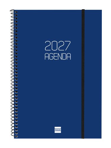Finocam Agenda Anual 2027 Espiral Basic Opaca Azul Finocam Agenda Anual 2027 Espiral Basic Opaca Azul