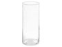Giftdecor - Florero de Cristal Cilíndrico Transparente, 25 cm de Alto x 10 cm de Diámetro, Hecho de Vidrio, Ideal para Decoración del Hogar o como Regalo (Set de 12)