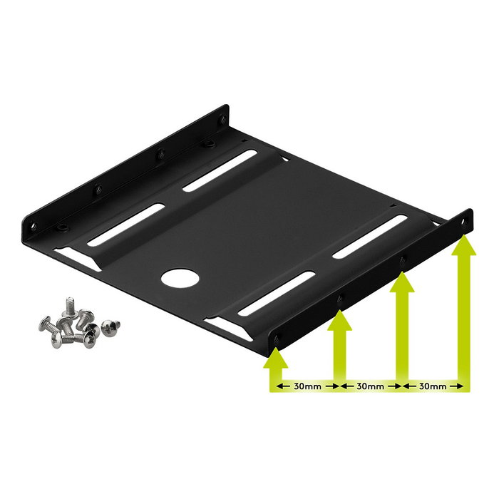 Goobay Marco de montaje de 2,5 pulgadas a 3,5 pulgadas para HDD/SSD Negro