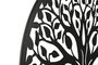 DKD Home Decor Decoración de Pared Metal Árbol Negro 60x60 cm (Pack de 4)