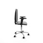 PIQUERAS Y CRESPO Silla de oficina Aýna Gris claro con base cromada y brazos 2D