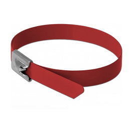 DeLOCK 18784 Bridas de acero inoxidable 500 x 7,9 mm Rojo (10 unidades)