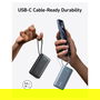 Anker 545 PowerBank Nano 10.000mAh, 30W PD, Cable USB-C Integrado, Carga Rápida, Verde (A1259G61)