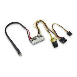 Inter-Tech 88882188 Cable de Alimentación DC Jack ATX 20 Pines a 4 Polos SATA y Molex 160W Servidor Negro