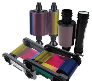 Evolis Primacy 2 RFID Syst. - Cinta YMCKO de 5 Colores (Negro, Cian, Gris, Magenta, Amarillo) - Ribbon de 300 páginas / 1 Rollo