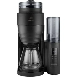 Melitta Aromafresh Glass Pro 1030-01 Cafetera de Filtro con Molinillo Integrado, 10 Tazas, 1130 W, Negra - MEL1743423884691