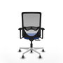 PIQUERAS Y CRESPO Silla de oficina Zulema con mecanismo Sincro/Traslack, Azul y Gris
