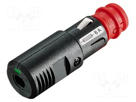PRO CAR Enchufe de mechero de coche con borna de tornillo y fusible