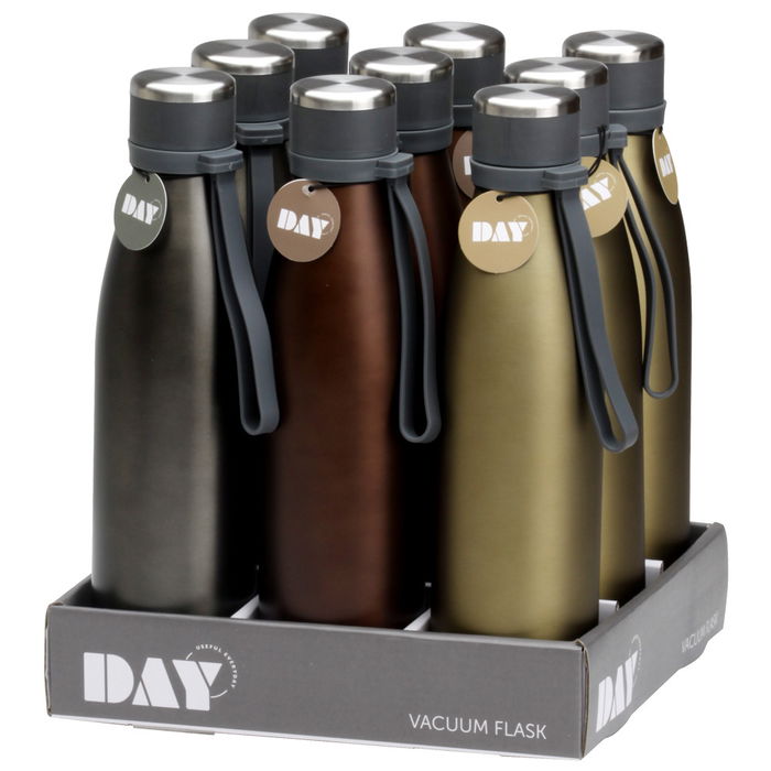 Day Termo Botella 700 Ml Acero Inoxidable Doble Pared con Asa Silicona Day Termo Botella 700 Ml Acero Inoxidable Doble Pared con Asa Silicona