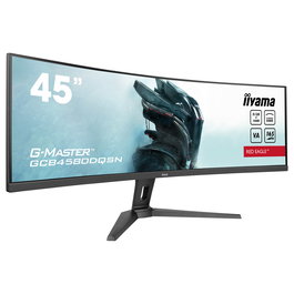Iiyama G-MASTER RED EAGLE Curvo GCB4580DQSN-B1 44.5" (113cm) Monitor Gaming 32:9 Dual QHD 5120x1440 165Hz 1500R 0.8ms VA AMD FreeSync HDR400 2xHDMI DisplayPort USB-C 90W Altavoces
