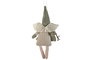 DKD Home Decor Decoracion Colgante Navidad Angel Beige Verde 12 Unidades 4 x 27 x 13 cm