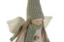 DKD Home Decor Decoracion Colgante Navidad Angel Beige Verde 12 Unidades 4 x 27 x 13 cm