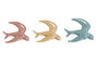 DKD Home Decor Decoración de Pared de Porcelana Golondrina