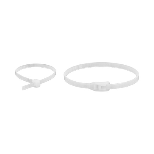 DeLOCK Sujetacables con cabeza plana 150 x 3,6 mm, 100 unidades