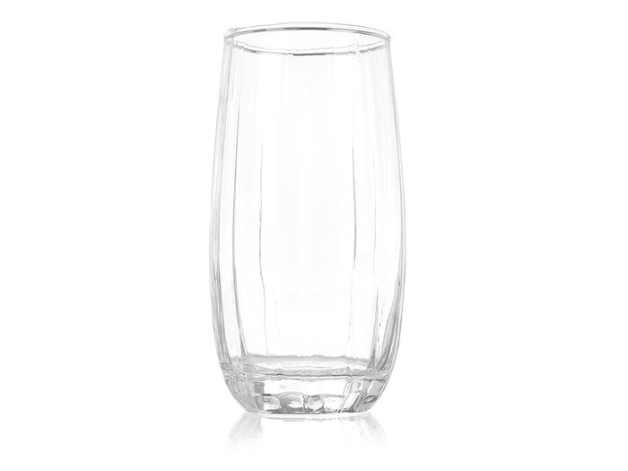 VIVALTO Vaso Rayas 510 ml Transparente Vidrio 6.8 x 15 x 6.8 cm (Set de 24)