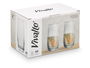 VIVALTO Vaso Rayas 510 ml Transparente Vidrio 6.8 x 15 x 6.8 cm (Set de 24)