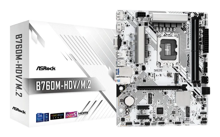 ASRock B760M-HDV/M.2 Micro ATX DDR5 LGA 1700 ASRock B760M-HDV/M.2 Micro ATX DDR5 LGA 1700