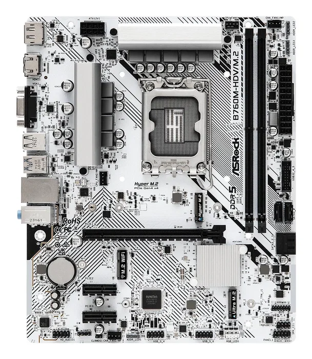 ASRock B760M-HDV/M.2 Micro ATX DDR5 LGA 1700 ASRock B760M-HDV/M.2 Micro ATX DDR5 LGA 1700