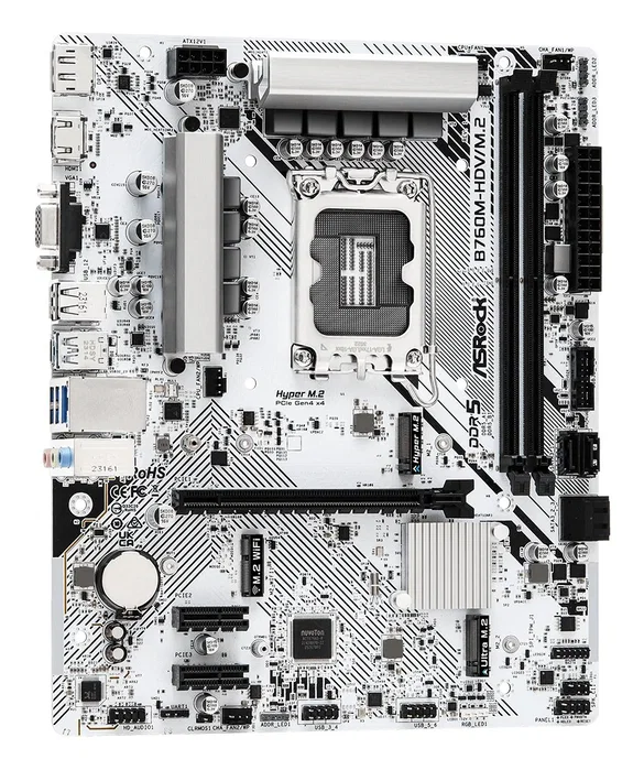 ASRock B760M-HDV/M.2 Micro ATX DDR5 LGA 1700 ASRock B760M-HDV/M.2 Micro ATX DDR5 LGA 1700