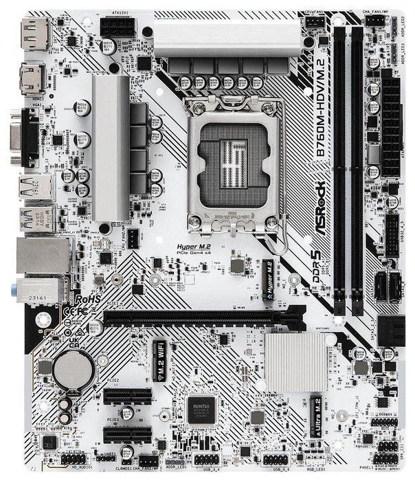 ASRock B760M-HDV/M.2 Micro ATX DDR5 LGA 1700 ASRock B760M-HDV/M.2 Micro ATX DDR5 LGA 1700