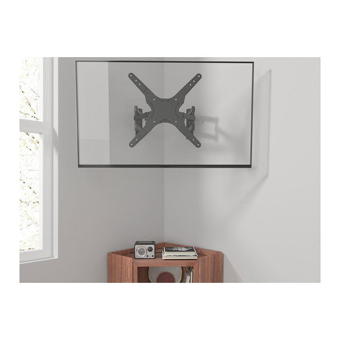 Equip 650328 Soporte de Pared en Esquina para TV de 23" a 55", Compatible VESA 400x400, Capacidad Máxima 45 kg Equip 650328 Soporte de Pared en Esquina para TV de 23" a 55", Compatible VESA 400x400, Capacidad Máxima 45 kg
