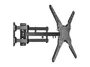 Equip 650328 Soporte de Pared para TV de Esquina, para Pantallas de 23"-55" (58-139 cm), VESA 200x100 a 400x400, Hasta 45 kg, Inclinación Ajustable, Color Negro