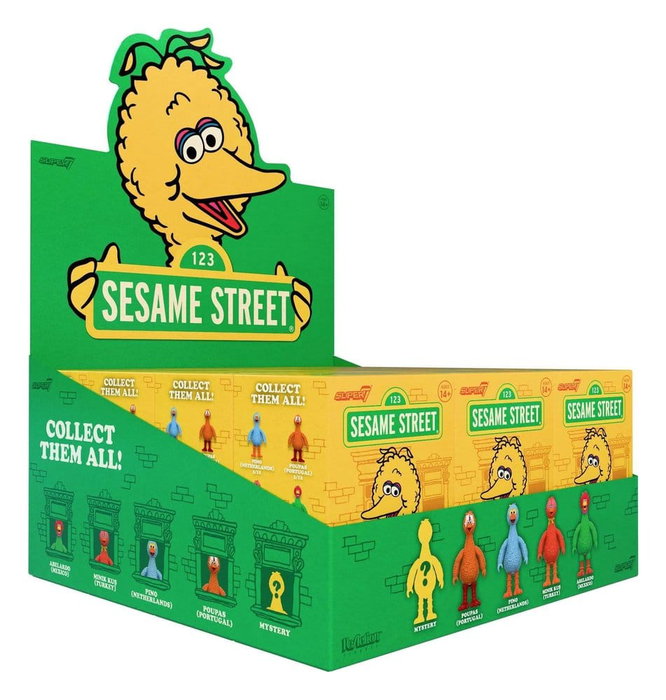 Super7 Sesame Street (Big Birds from Around the World) Figura Blind Box Wave 5 Display (12) Super7 Sesame Street (Big Birds from Around the World) Figura Blind Box Wave 5 Display (12)