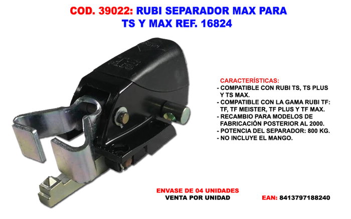 RUBI Separador MAX para TS y MAX 18824 RUBI Separador MAX para TS y MAX 18824