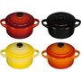 Le Creuset Set de 4 mini cocottes de gres multicolor