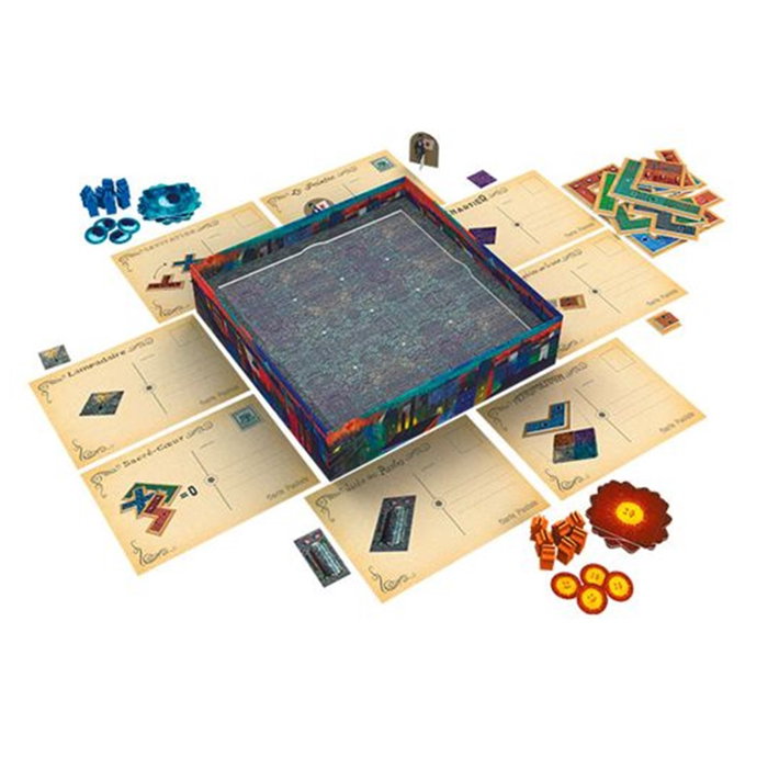 Devir - Juego de Mesa París: La Cité de la Lumière - Juego Estratégico de Colocación de Losetas, Ambientado en París 1889, para 2 Jugadores, 30 Minutos, Edición en Español