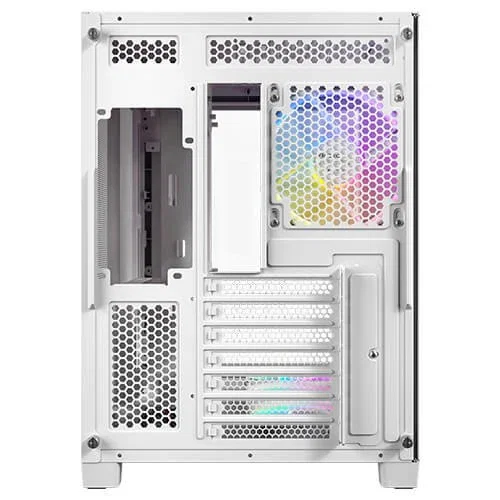 Antec 0-761345-10226-1 Carcasa Midi Tower ATX Blanco C5 Curve ARGB, con 3 Ventiladores 120mm, Panel de Vidrio Templado, Soporte para ITX/microATX