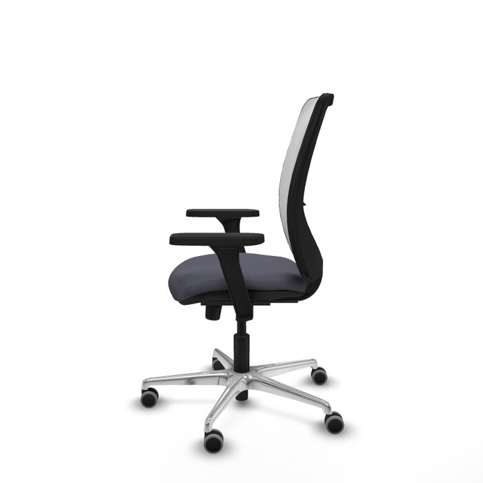 PIQUERAS Y CRESPO Silla de oficina Zulema con mecanismo Sincro, Gris oscuro y Blanco PIQUERAS Y CRESPO Silla de oficina Zulema con mecanismo Sincro, Gris oscuro y Blanco