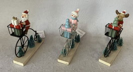 DKD Home Decor Figura Metal MDF Bici Surtido 13x4x16 cm