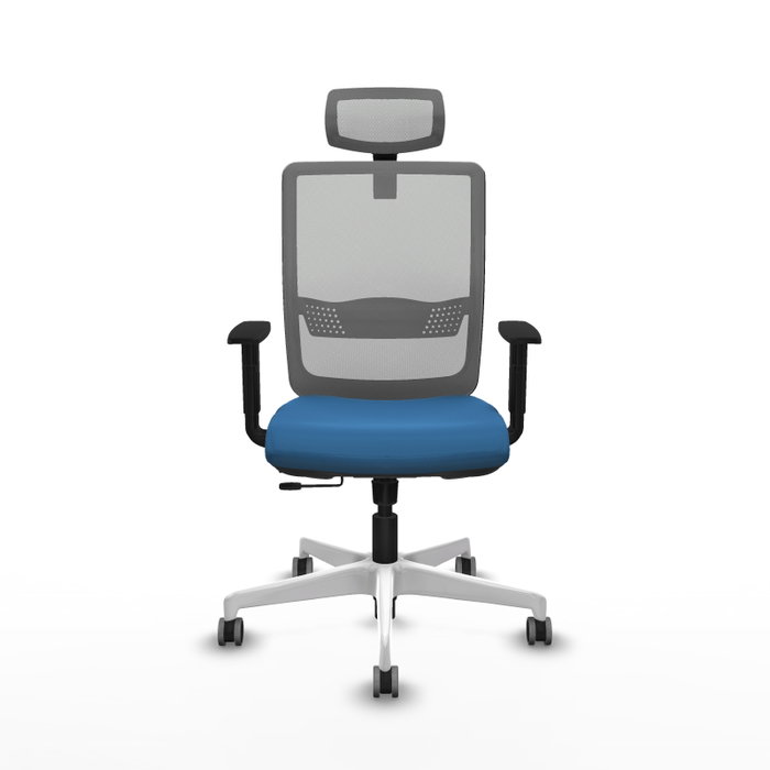 PIQUERAS Y CRESPO Silla de oficina Haches Azul claro y Gris