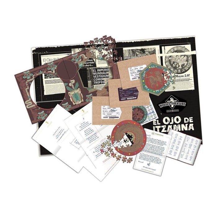 Jumbo Juego de Mesa Escape Quest El Ojo de Itzamna Aventura Escape Room Misterio Maya 16+ Años