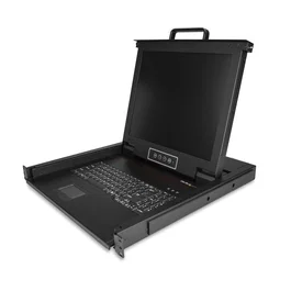StarTech.com Consola KVM 1U para Rack de Servidores con Monitor LCD de 17 Pulgadas, VGA, USB, Teclado QWERTY, 1280x1024, MTBF 50000h - Modelo: 1HE KVM Konsole fr Server Racks