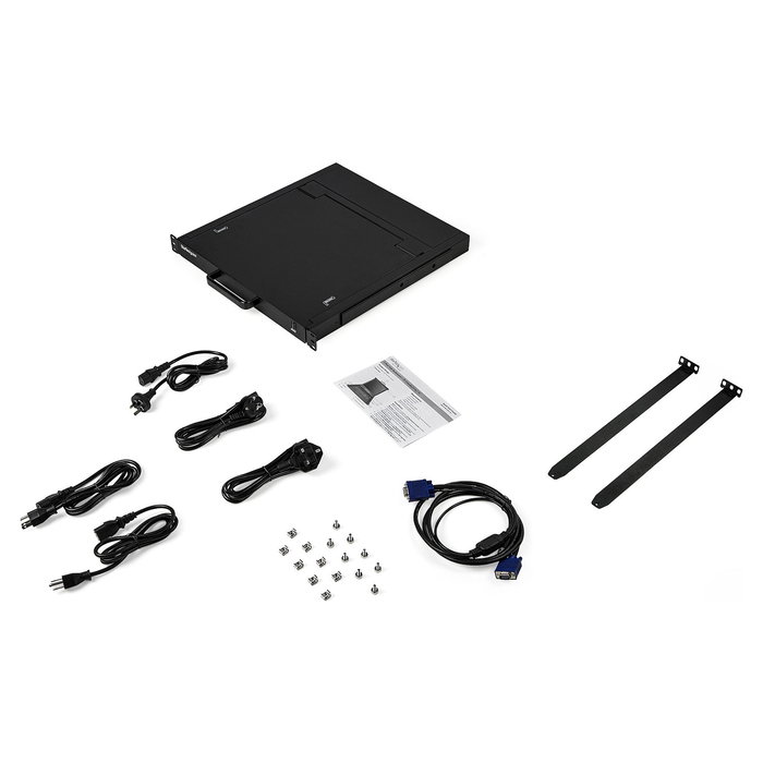 StarTech Consola KVM Rack 1U con Monitor LCD 17" VGA, USB, Teclado QWERTY, MTBF 50000h, para Servidores - RackConsole 1HE