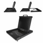 StarTech.com Consola KVM de Montaje en Rack 1U con Monitor LCD de 17 pulgadas, USB y VGA