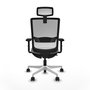 PIQUERAS Y CRESPO Silla de oficina Haches Gris y Blanco
