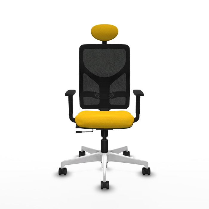 PIQUERAS Y CRESPO Silla de oficina Motilla con mecanismo Sincro/Traslack, Amarillo y Negro PIQUERAS Y CRESPO Silla de oficina Motilla con mecanismo Sincro/Traslack, Amarillo y Negro