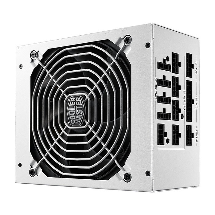 Cooler Master MWE Gold 1050 V2 White, Fuente de alimentación ATX 3.1 1050W 80 PLUS Gold certificada, color blanco, cableado totalmente modular, 14 cm FDB Fan