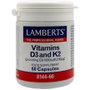 LAMBERTS Vitamina D3 1000 UI y Vitamina K2 90 µg, 60 cápsulas