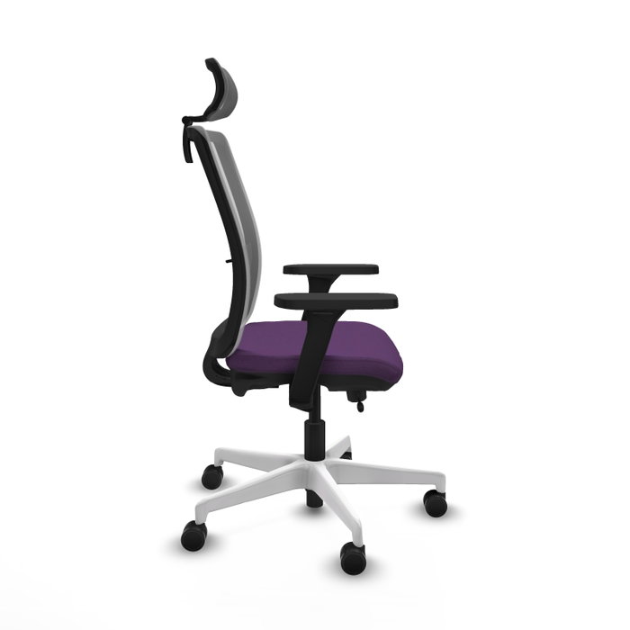 PIQUERAS Y CRESPO Silla de oficina Haches con mecanismo Sincro/Traslack Morado/Gris PIQUERAS Y CRESPO Silla de oficina Haches con mecanismo Sincro/Traslack Morado/Gris