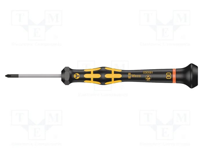 WERA Microstix® Destornillador de precisión ESD punta 00