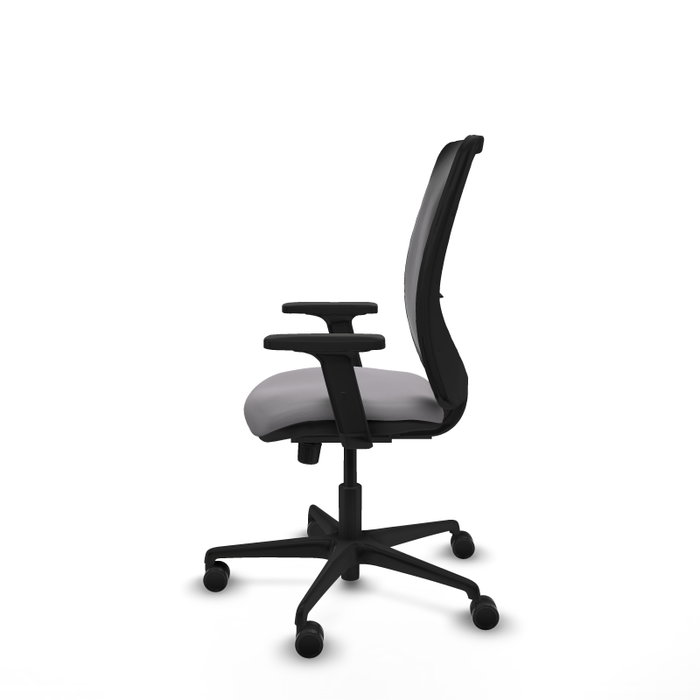 PIQUERAS Y CRESPO Silla de oficina Zulema con mecanismo Sincro, Gris y Negro