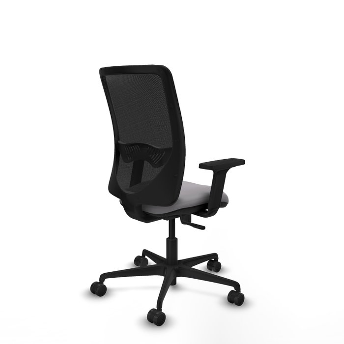 PIQUERAS Y CRESPO Silla de oficina Zulema con mecanismo Sincro, Gris y Negro
